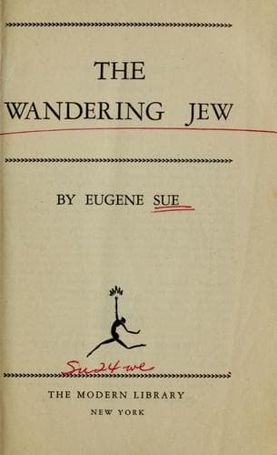 Tapa de The wandering Jew ...