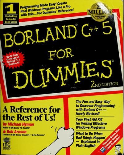 Tapa de Borland C++ 5 for dummies