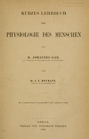 Tapa de Kurzes Lehrbuch der Physiologie des Menschen