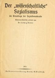 Tapa de Der "wissenschaftlicher" Sozialismus; die Grundlage der Sozialdemokratie