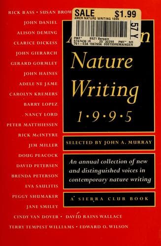 Tapa de American nature writing, 1995