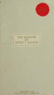 Tapa de The wisdom of Spiro T. Agnew