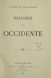 Tapa de Balladas do occidente