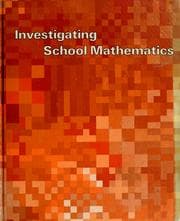 Tapa de Investigating school mathematics
