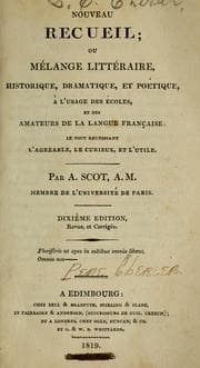 Tapa de Nouveau recueil ; ou Mélange littéraire, historique, dramatique, et poétique