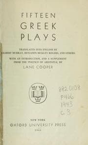 Tapa de Fifteen Greek plays