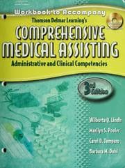 Tapa de Workbook to accompany Thomson Delmar Learning's comprehensive medical assisting