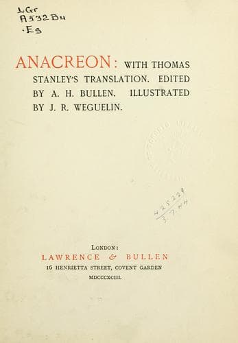 Tapa de Anacreon