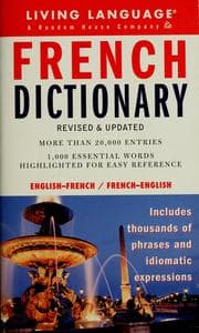 Tapa de French dictionary