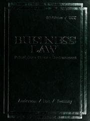 Tapa de Business law, principles, cases, environment