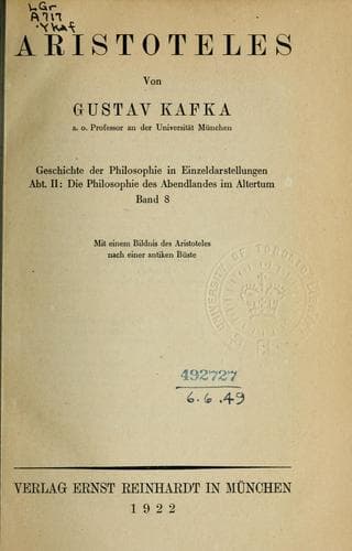 Tapa de Aristoteles