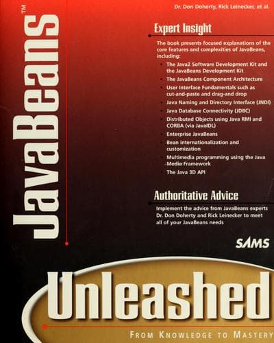 Tapa de JavaBeans unleashed