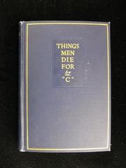 Tapa de Things men die for