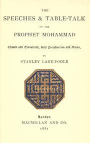 Tapa de The speeches and table-talk of the prophet Mohammad