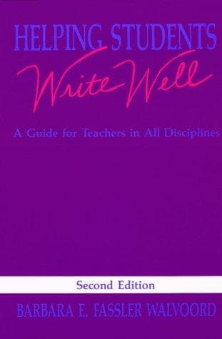 Tapa de Helping students write well