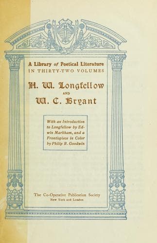 Tapa de H.W. Longfellow and W.C. Bryant