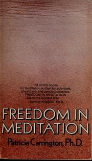 Tapa de Freedom in meditation (A Doubleday Anchor book)