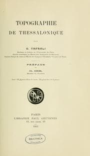 Tapa de Topographie de Thessalonique