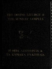 Tapa de The divine liturgy & The Sunday gospels
