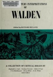 Tapa de Twentieth century interpretations of Walden