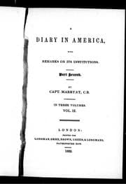 Tapa de A diary in America