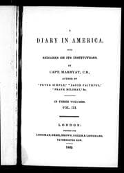 Tapa de A diary in America