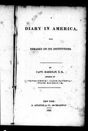Tapa de A diary in America
