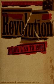 Tapa de Revolution from 1789 to 1906