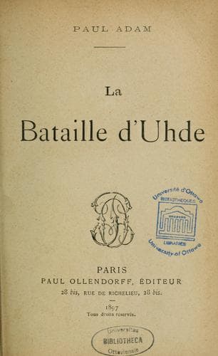 Tapa de La bataille d'Uhde
