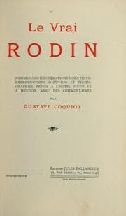 Tapa de Le vrai Rodin