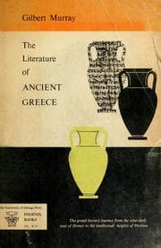 Tapa de The literature of ancient Greece