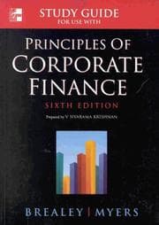 Tapa de Study Guide for Use With Principles of Corporate Finance