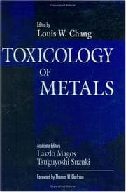 Tapa de Toxicology of Metals, Volume I (Toxicology of Metals)
