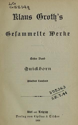 Tapa de Gesammelte Werke