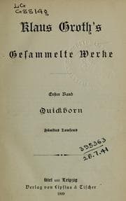 Tapa de Gesammelte Werke