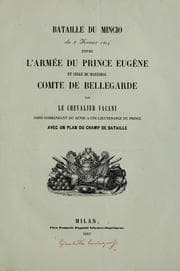 Tapa de Bataille du Mincio du 8 fevrier 1814