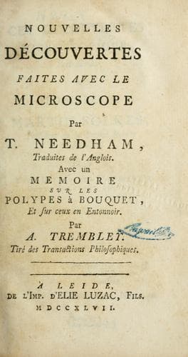 Tapa de Nouvelles découvertes faites avec le microscope