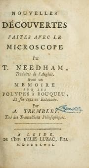 Tapa de Nouvelles découvertes faites avec le microscope