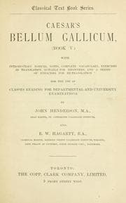 Tapa de Caesar's Bellum Gallicum. Book V. with introductory notices, notes, complete vocabulary, exercises in translation suitable for beginners and a series of exercises for re-translation