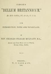 Tapa de Caesar's "Bellum britannicum"
