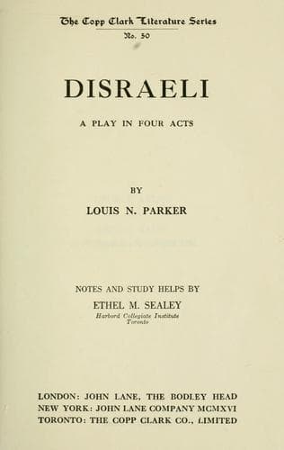 Tapa de Disraeli