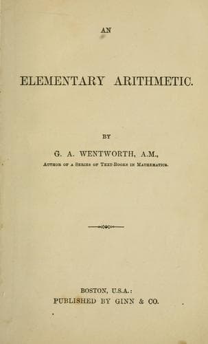 Tapa de An elementary arithmetic