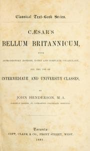 Tapa de Caesar's Bellum Britannicum