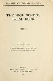 Tapa de The high school prose book