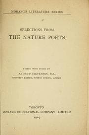 Tapa de Selections from the nature poets