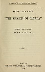 Tapa de Selections from "The makers of Canada"