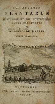 Tapa de Enumeratio plantarum horti regii et agri gottingensis