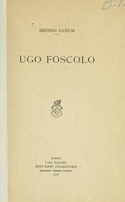 Tapa de Ugo Foscolo