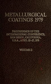 Tapa de Metallurgical coatings 1979