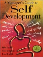 Tapa de A manager's guide to self-development